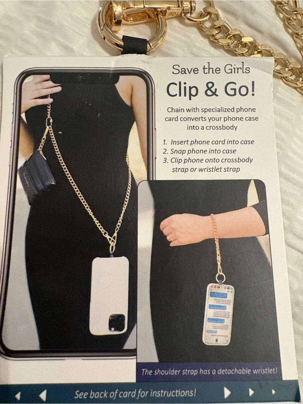 Save the girls, crossbody, phone holder, nwt - Picture 6 of 8